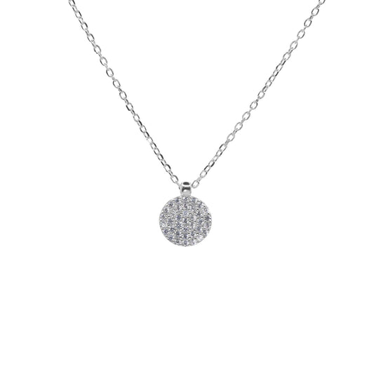 Collar de Plata - Medalla con Circones