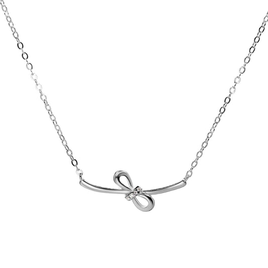 Collar de Plata - Ribbon con Circones