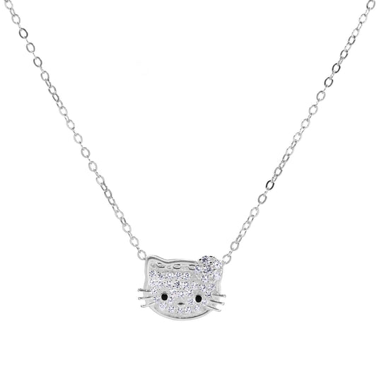 Collar de Plata - Hello Kitty con Circones