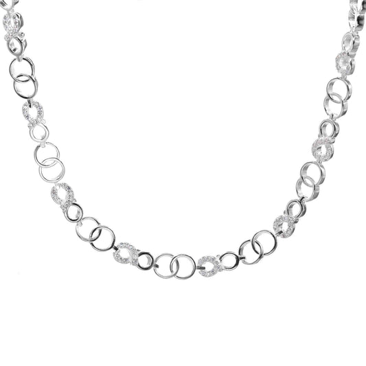 Collar de Plata - Infinito con Circones