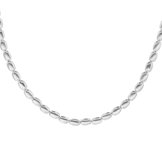 Collar de Plata - Mostacilla Ovalada
