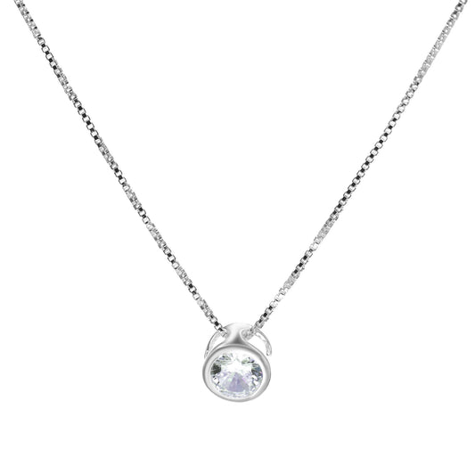 Collar de Plata Punto de Luz 45 cm 6 mm