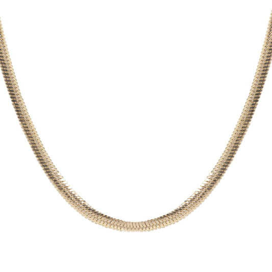 Collar Enchapado en Oro - Cinta 3 mm
