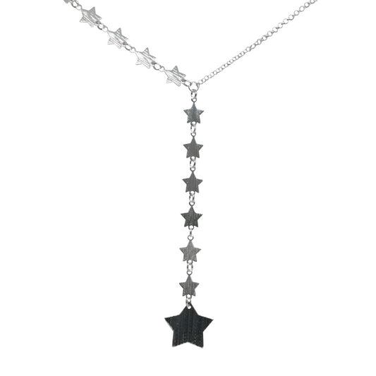 Collar Enchapado en Plata Estrellas
