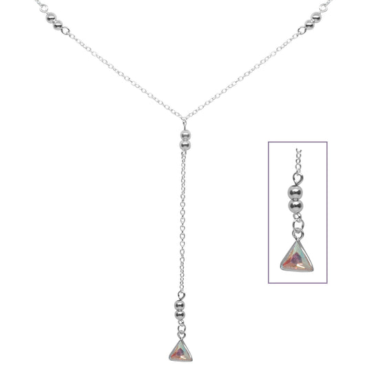 Collar Triangulo Cristal De Roca