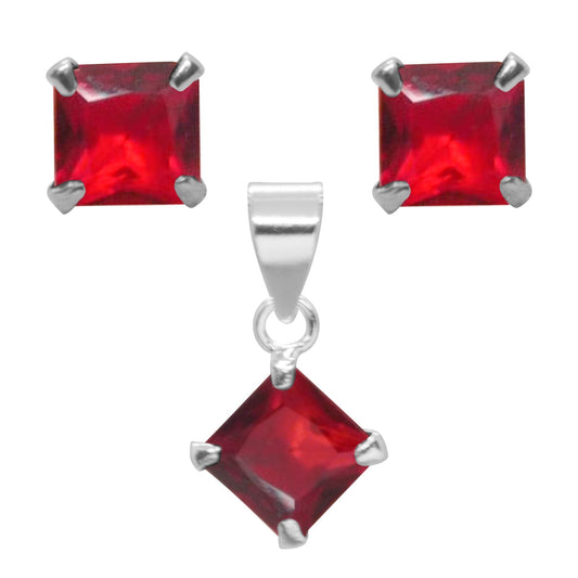 Conjunto con Circón Ruby