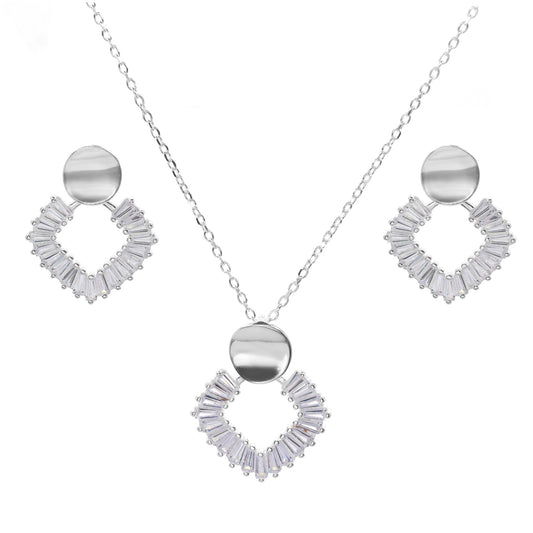 Conjunto de Plata - Placas Redondas con Circones