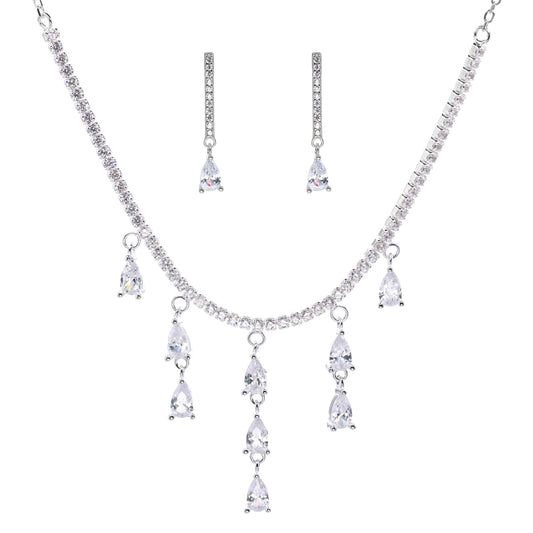 Conjunto de Plata - Cascada con Circones de Gota