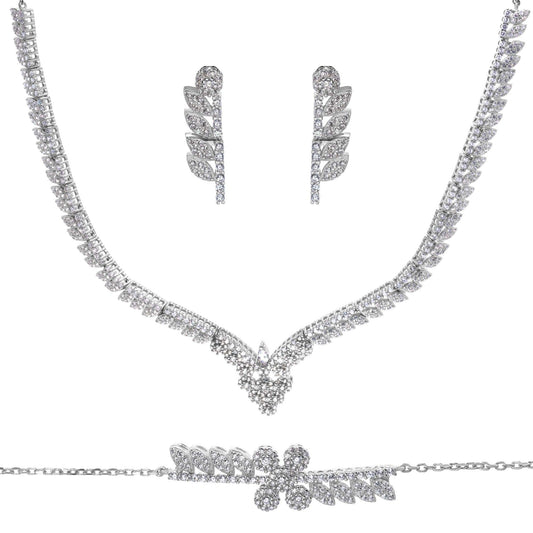 Conjunto de Plata - Deluxe - Hoja con Circones
