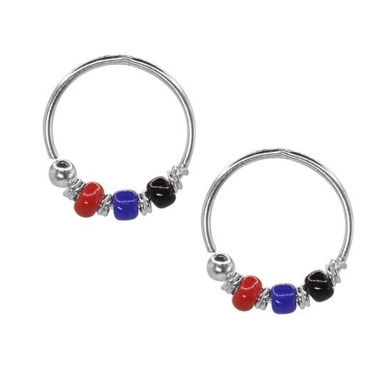 Piercing de Plata Mostacillas Colores 10 mm
