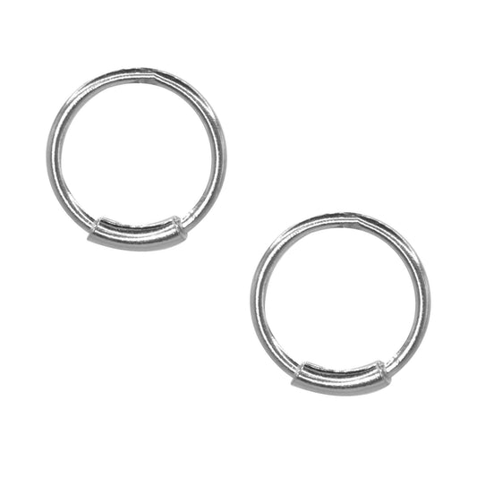 Piercing Oreja de Plata Mini Argolla 8 mm