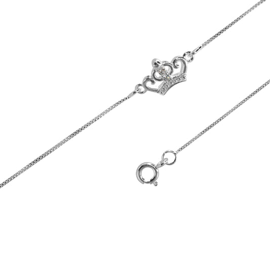 Pulsera de Plata Corona con Circones