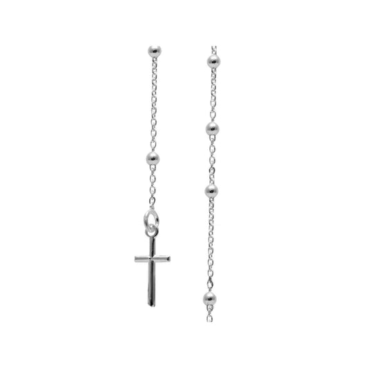 Pulsera de Plata Denario Esfera 3 mm