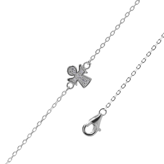 Pulsera de Plata - Ángel con Circones