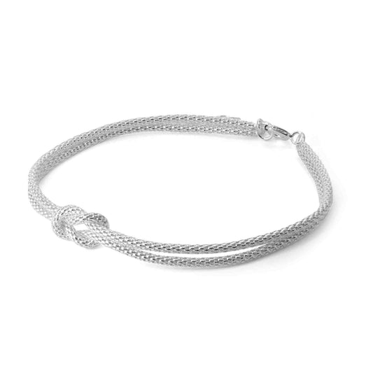 Pulsera de Plata - Doble Anudado