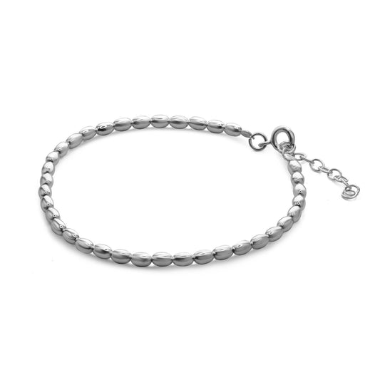 Pulsera de Plata - Óvalos Lisos