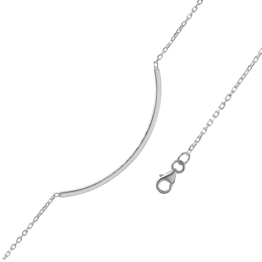 Pulsera de Plata - Varita Curva