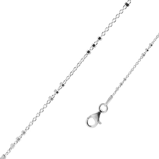 Pulsera de Plata Eslabón con Terminales