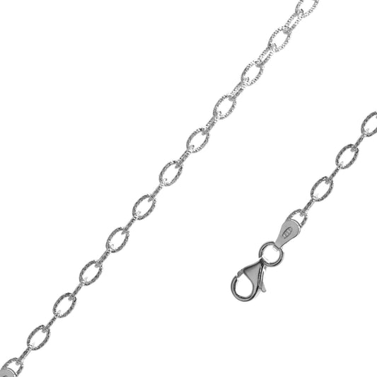 Pulsera de Plata - Eslabón Tradicional Biselada