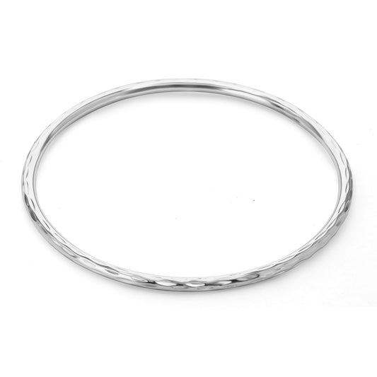 Pulsera de Plata - Esclava - Martillada 65 mm