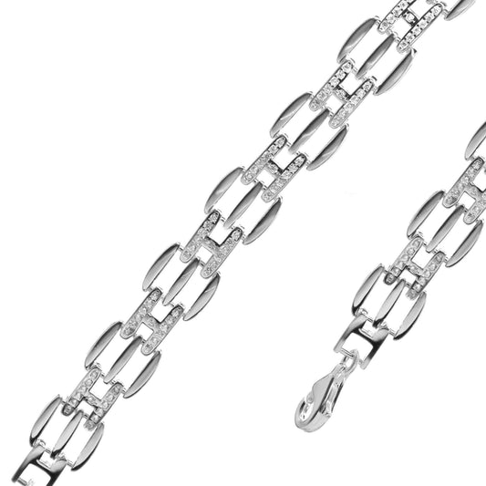Pulsera de Plata - H con Circones