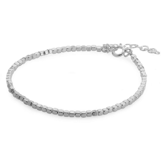 Pulsera de Plata Serie de Cubos