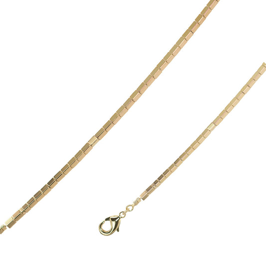Pulsera Enchapada en Oro - Canutillos Dorados Lisos