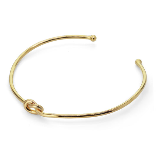 Pulsera Enchapada en Oro - Esclava con Nudo